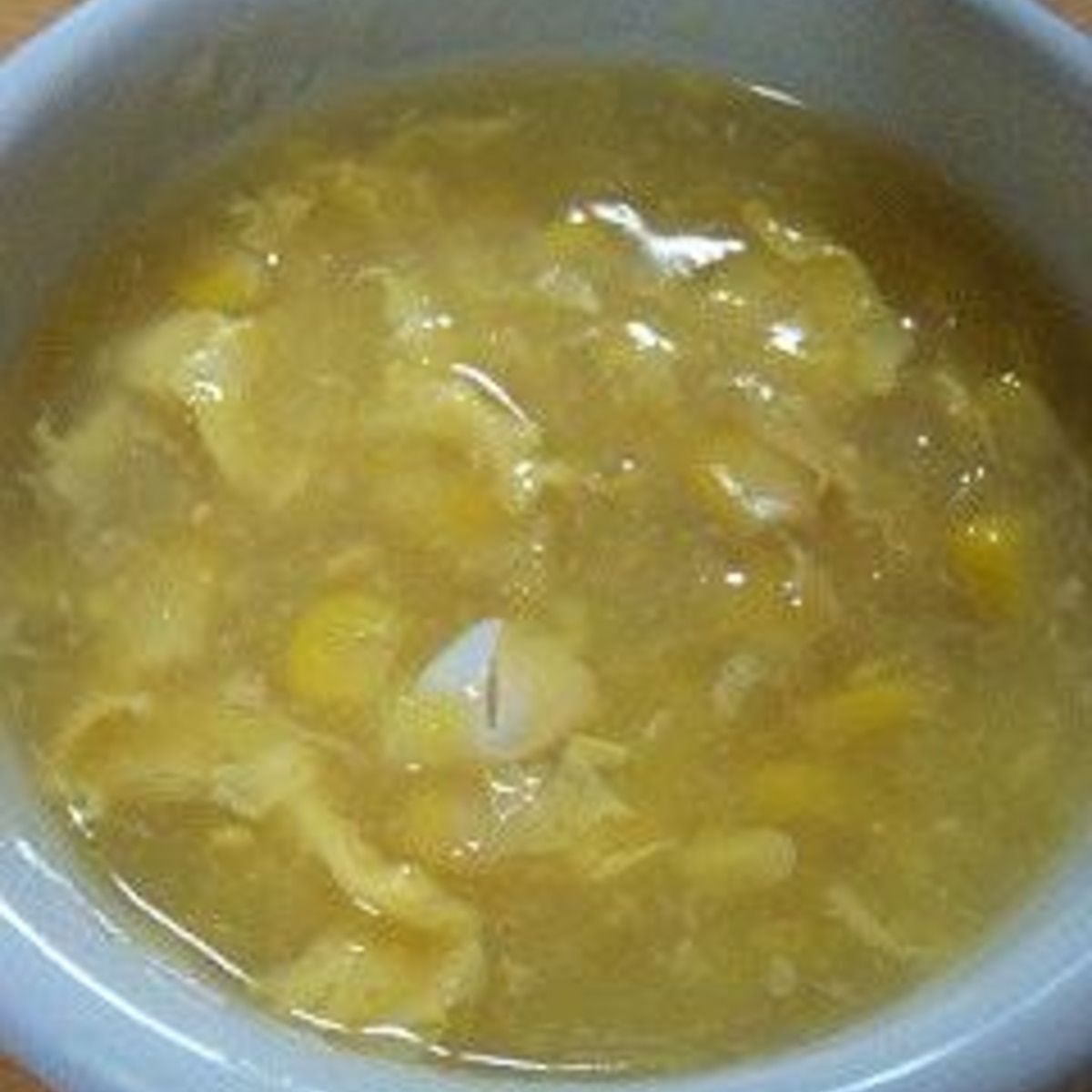 コーンクリーム缶でコーンクリームスープ 中華風 レシピ 作り方 By Gangen 楽天レシピ